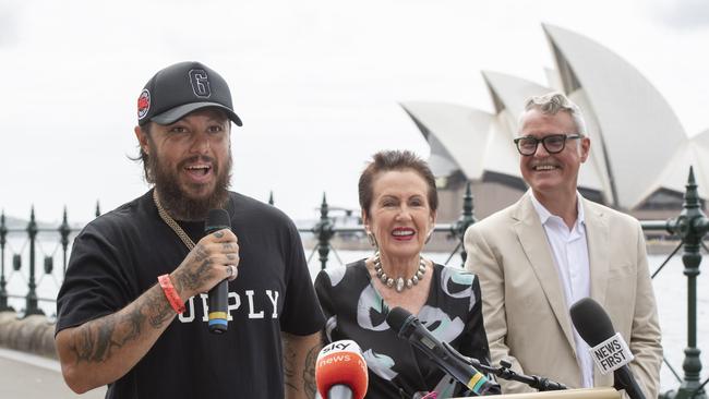 Lord Mayor of Sydney, Clover Moore (centre), says people coming into Circular Quay need to plan ahead. Picture: NewsWire / Monique Harmer