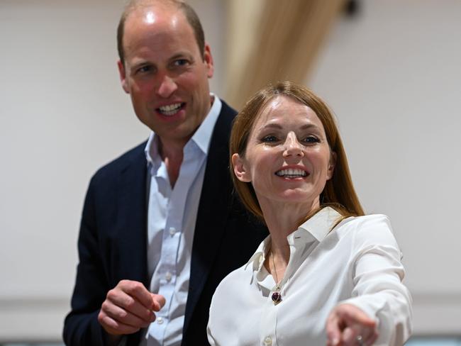 Prince William, Prince of Wales and Geri in London, England. Picture: Finnbarr Webster/Getty Images