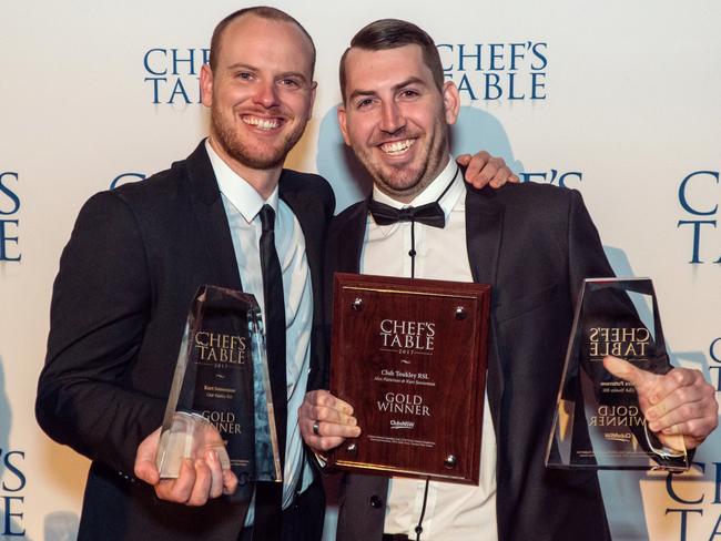 Club Toukley RSL head chef Kurt Sonneman and executive chef Alex Patterson were named this year’s Gold prize recipients at the annual ClubsNSW Chef’s Table event. Pictured here winning the same award last year.