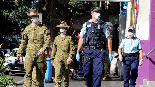 Soldiers have joined NSW Police in conducting compliance checks across Sydney.