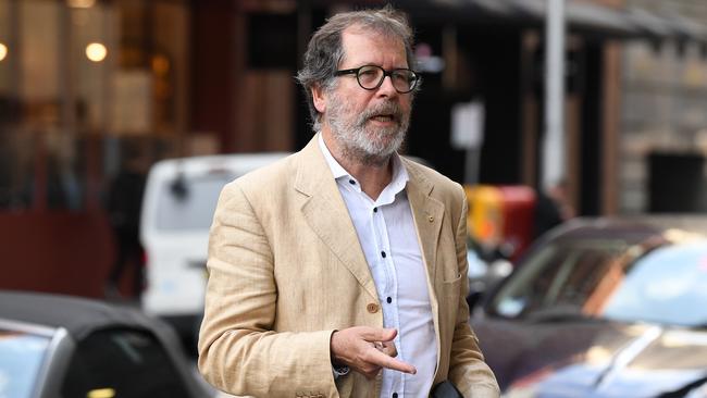 Theatre director Neil Armfield arrives at the Supreme Court in Sydney today. Picture: Joel Carrett/AAP