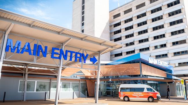 The main entrance of Royal Darwin Hospital. Picture: Che Chorley