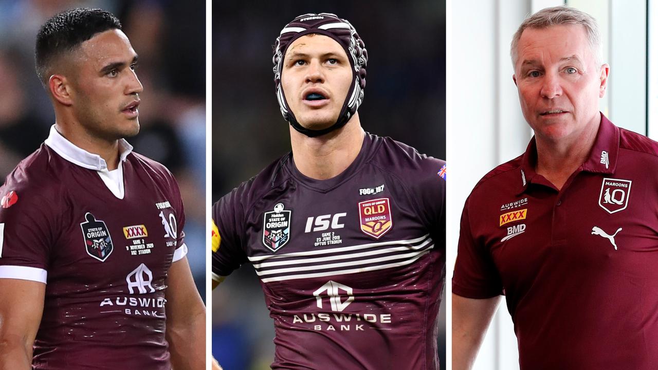 Val Holmes, Kalyn Ponga, and Maroons coach Paul Green.