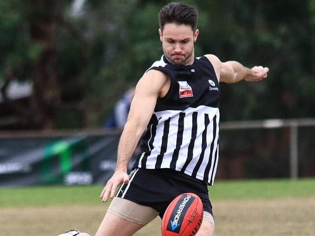 Chris Smith in action for Surrey Park. Picture: Davis Harrigan