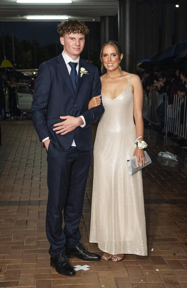 William McDonald and partner Lacey Harth at Toowoomba Grammar School formal at Rumours International, Wednesday, November 13, 2024. Picture: Kevin Farmer