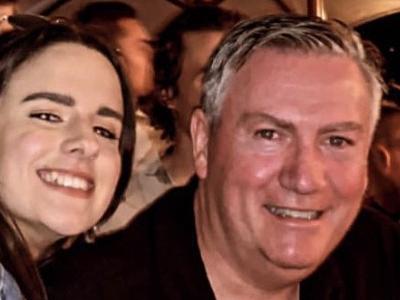 Eddie McGuire with fan Peta Cannon at Burleigh Pavilion. Picture: Supplied