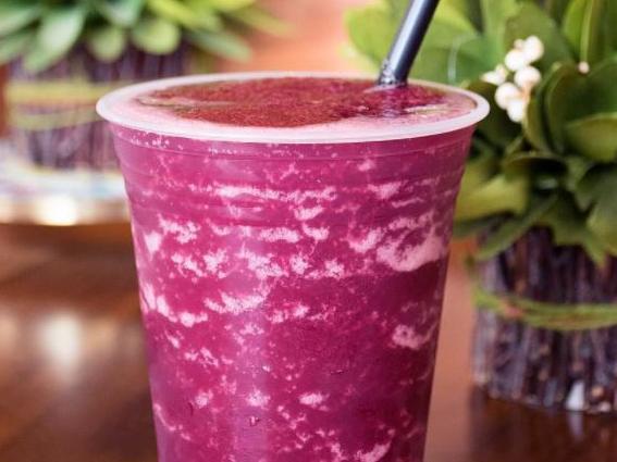 Strawberry Shiraz slushie now available at Disney World Orlando. Picture: Disney Springs