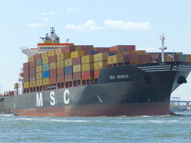 The  MSC Monica  docked in Fremantle in 2008 with a huge drugs stash on board.