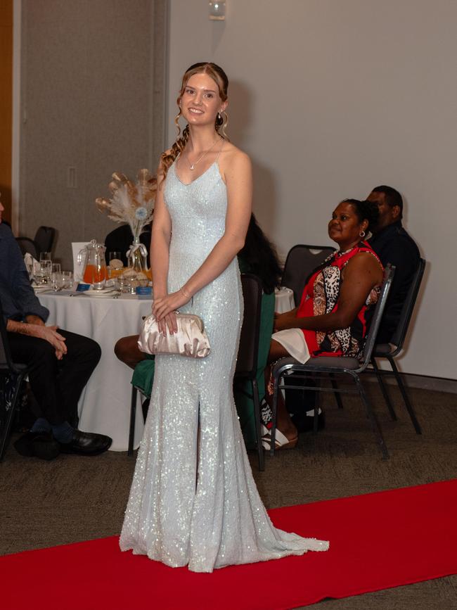 Evannah Stark at the Year 12 School formals of NT Christian College at Darwin Convention Centre, Darwin. Picture: Pema Tamang Pakhrin.