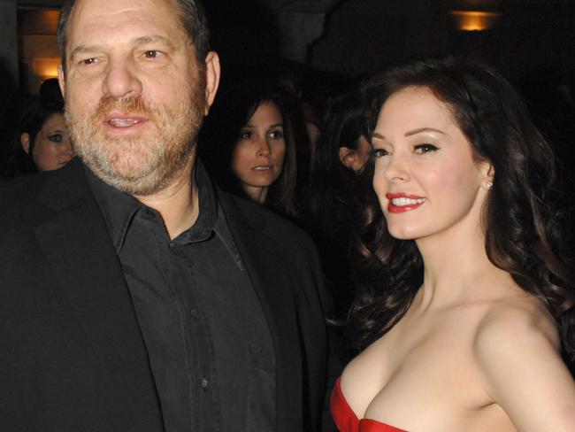 Harvey Weinstein and Rose McGowan (Photo by Jeff Kravitz/FilmMagic for Variety Magazine)