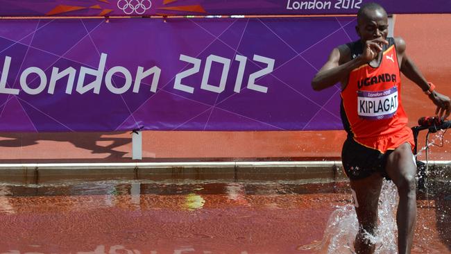 Uganda's Benjamin Kiplagat competes at the London 2012 Olympics. Photo by JOHANNES EISELE / AFP.