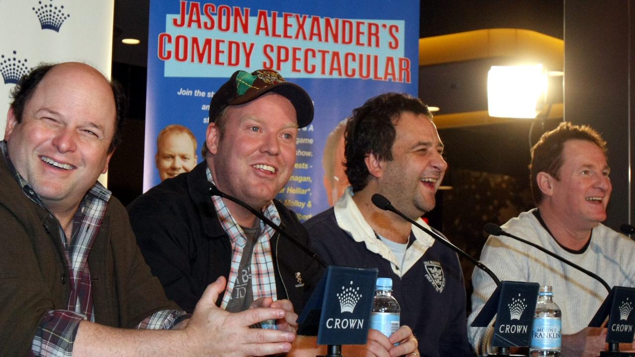 Only big bucks could persuade Jason Alexander (left) to try stand up comedy besides the likes of, Mick Molloy and for the Jason Alexander Comedy Spectacular in the late 2000s in Melbourne.