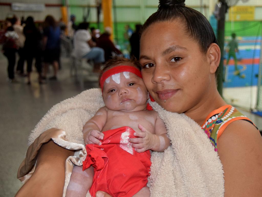 William Sibley and Evol Richardson at the NAIDOC Baby Show 2021