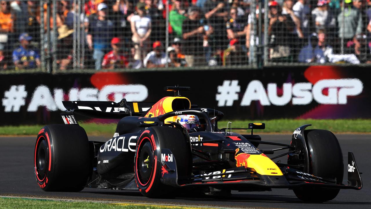 Verstappen couldn’t be caught. (Photo by Martin KEEP / AFP)