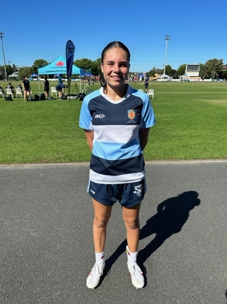 Young rugby sevens player Chanel Williams.