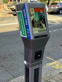 The new cashless parking meters rolled out in the North Sydney area.