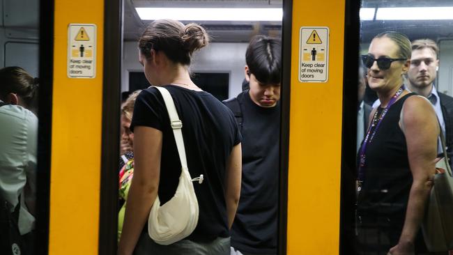 SYDNEY, AUSTRALIA : Newswire Photos - JANUARY 15 2025; A general view of Town Hall  Station as Industrial action resumes on Sydney's train network today.  Picture: Newswire/ Gaye Gerard