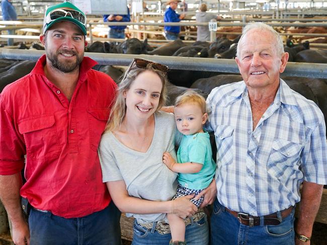 Daniel, Meg with Charlie Keenan, from Wangaratta, and Glenn Chalwell, from Bowmans Forest. Picture: Rachel Simmonds