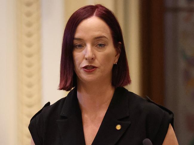 Brittany Lauga MP, Qld Parliament Question Time, Brisbane. Picture: Liam Kidston