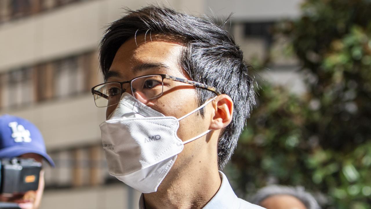 Eric Wong pictured arriving at the Downing - Hearing (DC appeal). A high school physics teacher busted secretly filming up the skirts of female students. Appeal hearing after he was jailed. Was granted bail while he appeals. Picture: NCA NewsWire / Monique Harmer