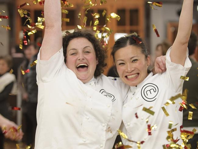 Julie Goodwin and Poh Ling Yeow starred in the first MasterChef finale in 2009.