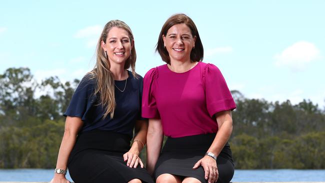 Currumbin candidate Laura Gerber and party Leader Deb Frecklington. Pics Adam Head