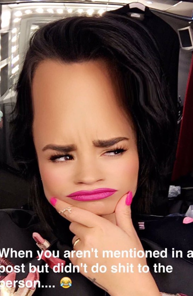 Serving Poot Lovato realness.