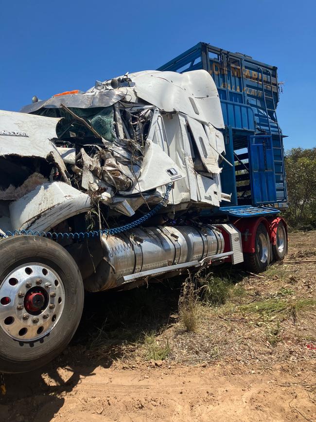 More than 200 sheep were killed after a truck rolled on Dukes Highway at Culburra last month. Picture: Supplied