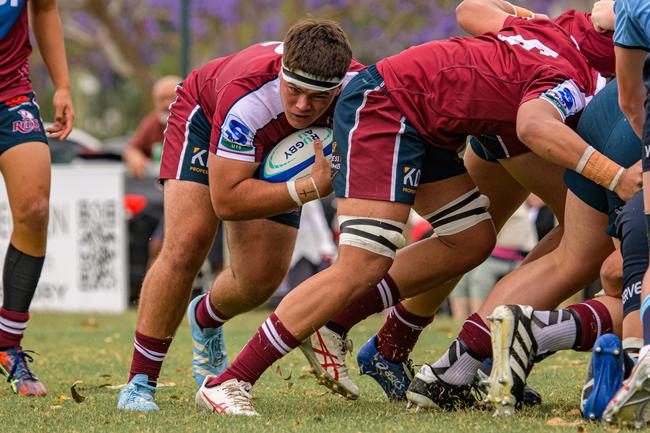 Super Rugby Under-16 action between the Queensland Reds and New South Wales Waratahs. Picture courtesy of James Auclair.