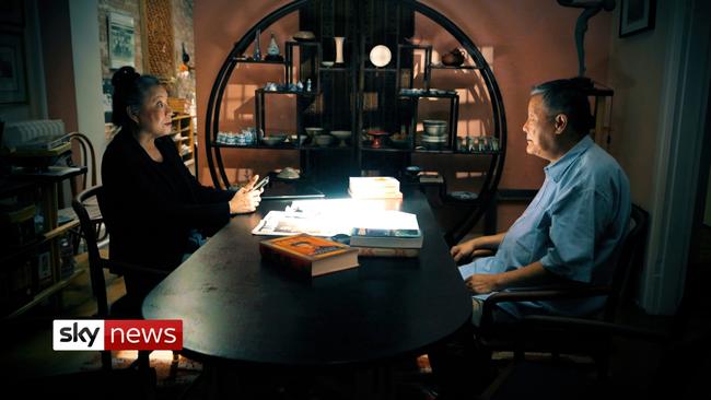 Dimon Liu and Wei Jingsheng in Monday’s Sky News documentary ‘What Really Happened In Wuhan’, based on Sharri Markson’s book of the same name.