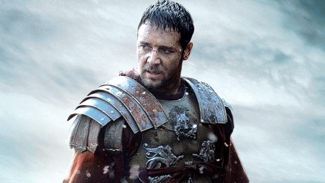 Russell Crowe in his Oscar-winning performance as Gladiator. Picture: Supplied