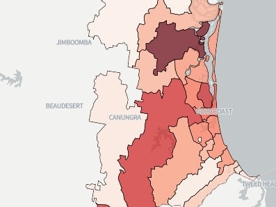 MAPPED: Thousands of Covid-19 cases on Coast