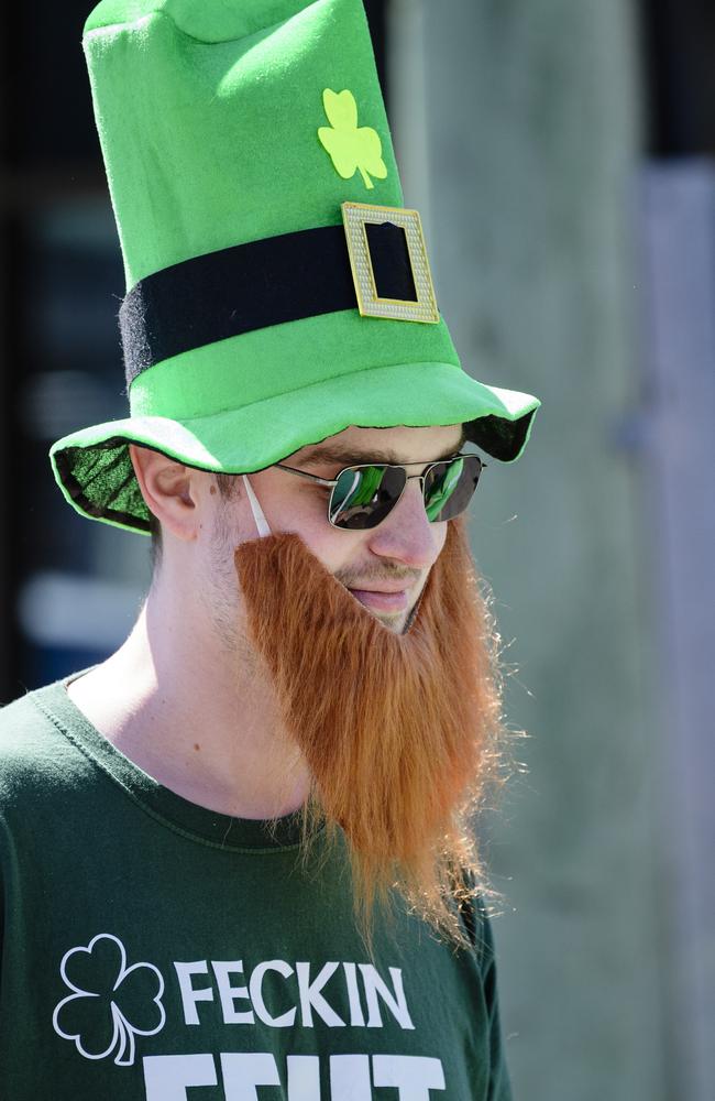 Adam Wegner in the Darling Downs Irish Club St Patrick's Day parade, Sunday, March 16, 2025. Picture: Kevin Farmer