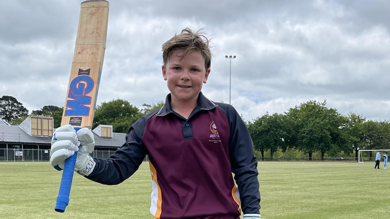 Queensland's Calem McCathie scored a 50 against New South Wales on Thursday. Picture: Shane Jones.