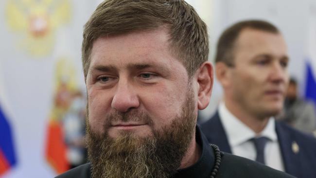 Chechnya leader Ramzan Kadyrov attends a ceremony formally annexing four regions of Ukraine. Picture: SPUTNIK / AFP.