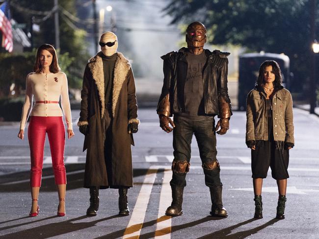 A scene from new Foxtel superhero series Doom Patrol. Picture: Jace Downs