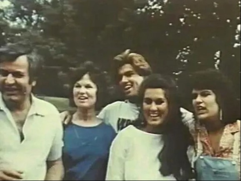 George with parents Jack and Lesley, and sisters Melanie and Yioda. Picture: Instagram