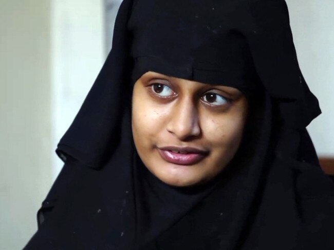 Shamima Begum during an interview with the BBC. Picture: BBC