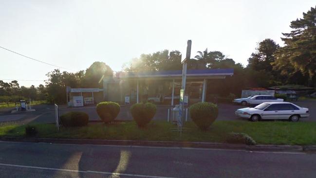 The service station at Peats Ridge where Clint Starkey was viciously bashed. Picture: Google street view