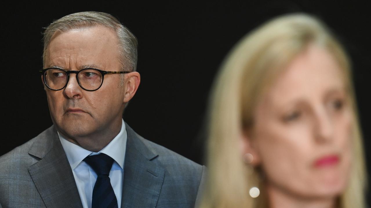 Prime Minister Anthony Albanese has backed Senator Gallagher. Picture: NCA NewsWire / Martin Ollman