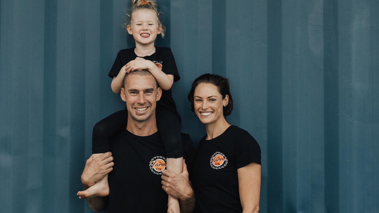 The Farm Gym co-owner Luke Harvison, left, and co-owner Acacia Harvison, right. Picture: Supplied.