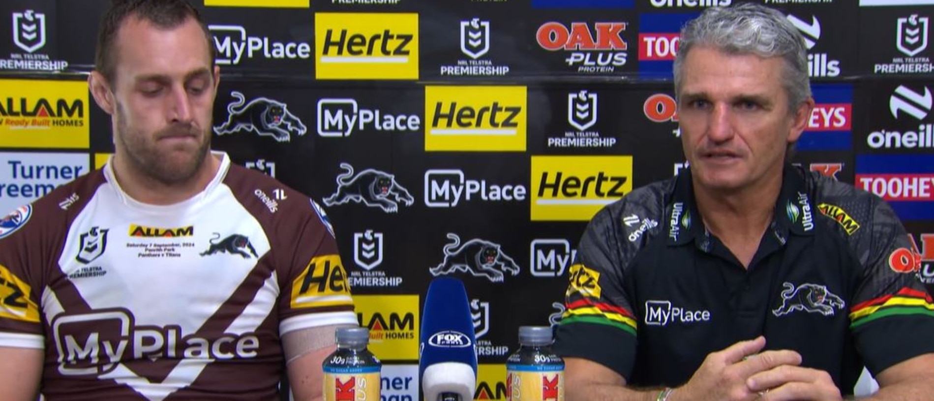 Panthers coach Ivan Cleary says his star halfback and son Nathan has “a few hoops to jump through” before he’ll be declared fit to play the Roosters in their qualifying final next weekend.