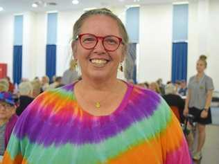 HAPPY VIBES: Kim Tompson is the first certified laughter yoga instructor in the Central Highlands. Picture: Aden Stokes