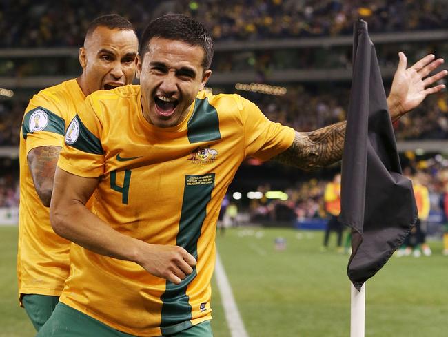 When Australia needed the big play, it was Cahill who delivered. Picture: Getty