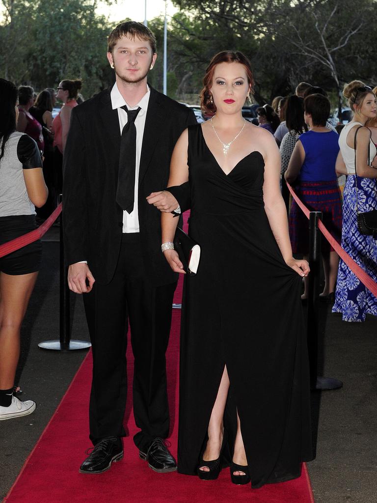 Anthony Whitington and Hannah Riddell at the 2014 Centralian Senior College College formal. Picture: JUSTIN BRIERTY / NT NEWS