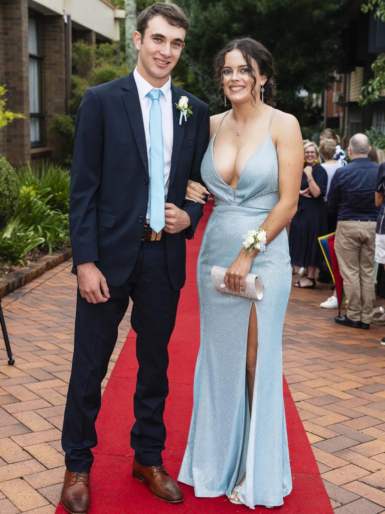 Maggie Caskey and Ben Tyrrell at Fairholme College formal, Wednesday, March 29, 2023. Picture: Kevin Farmer