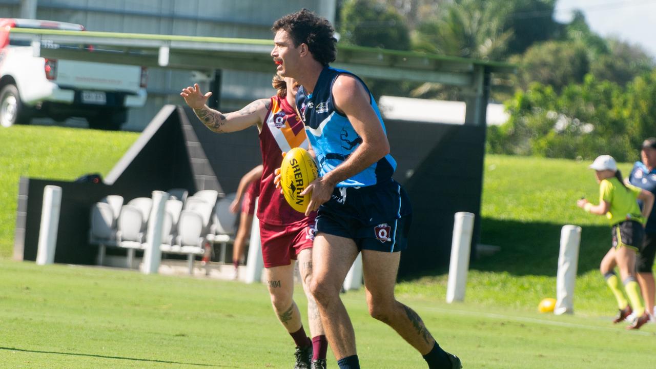 Luke Slater AFL Mackay Senior Men City V Country Saturday 11 May 2024 Picture:Michaela Harlow