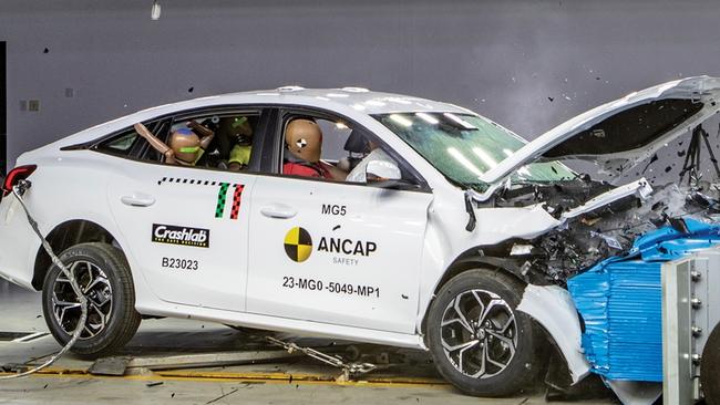 Independent crash testing authority ANCAP is taking a tougher line on safety ratings. Picture: Supplied.