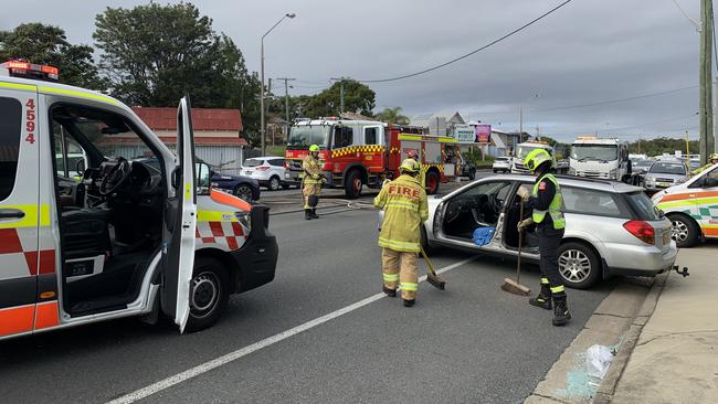 There has been a two car crash at Wharf Street, Tweed Heads.