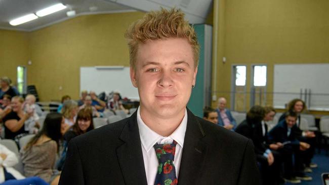 Cory Griffin at the Project Booyah graduation. Picture: Jann Houley